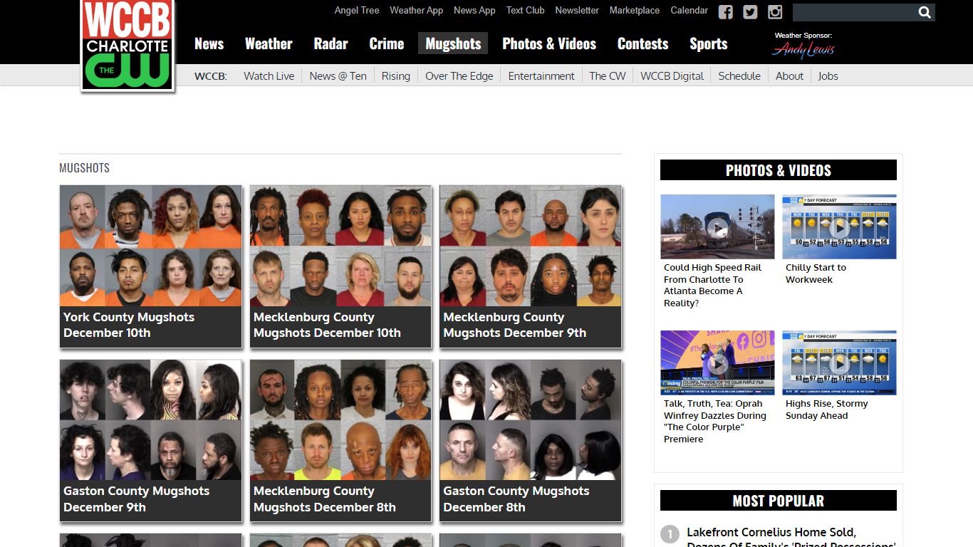 Mugshots - WCCB Charlotte's CW